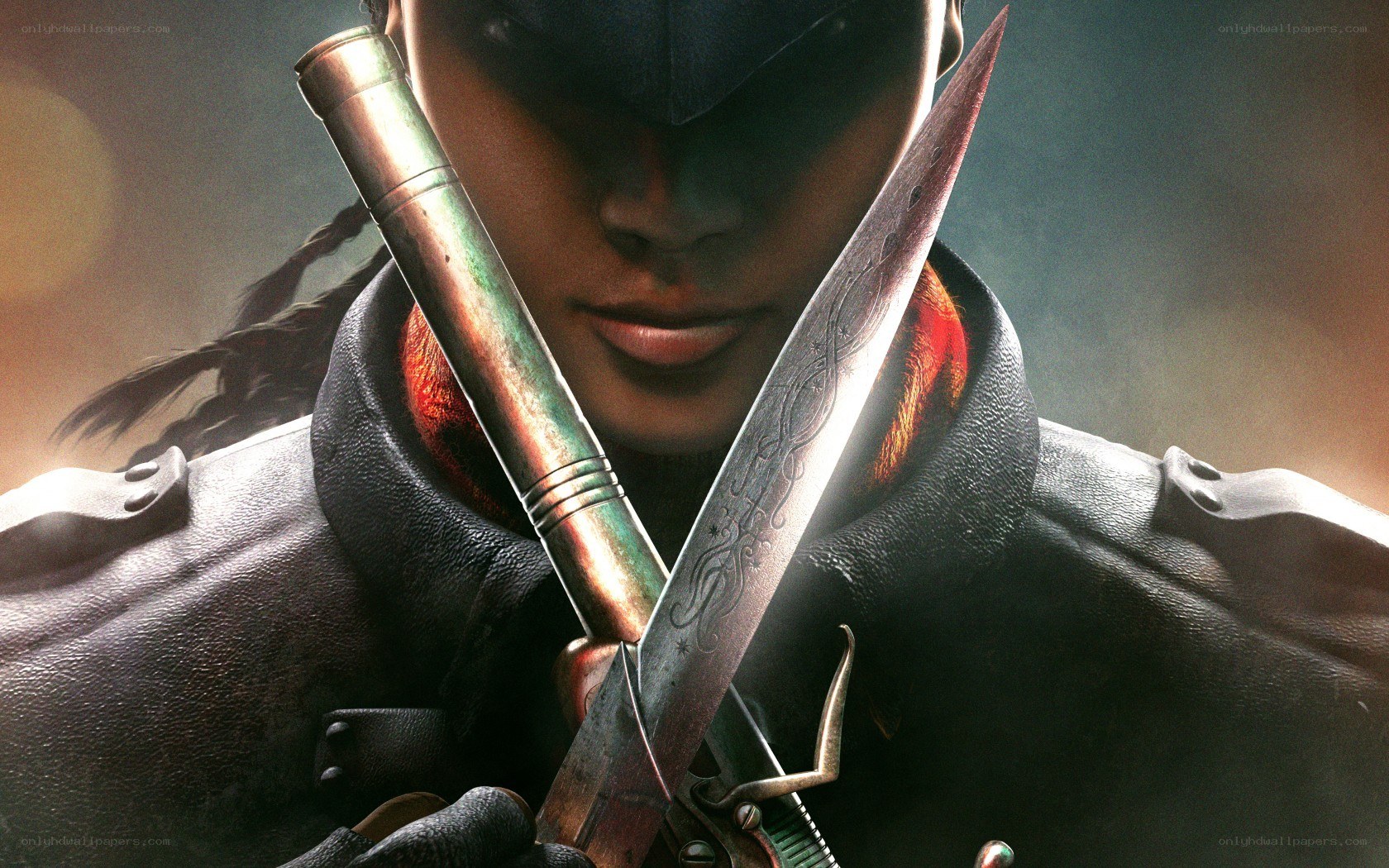 soldier with crossed blades