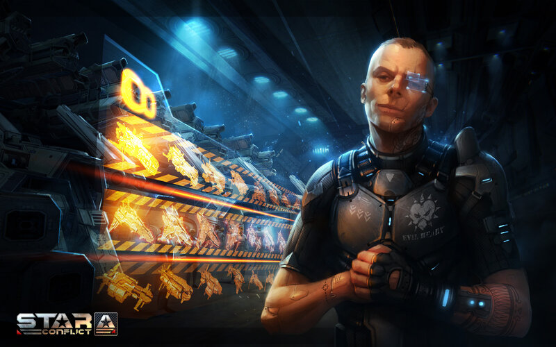 Soldier with Cybernetic Eye