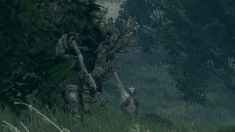 Soldier with Dinosaur