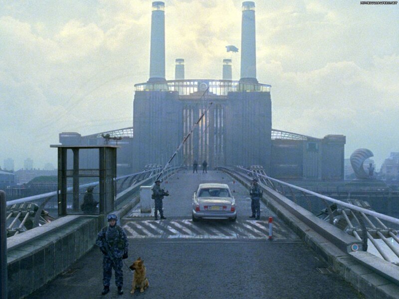 Soldier with Dog on Bridge