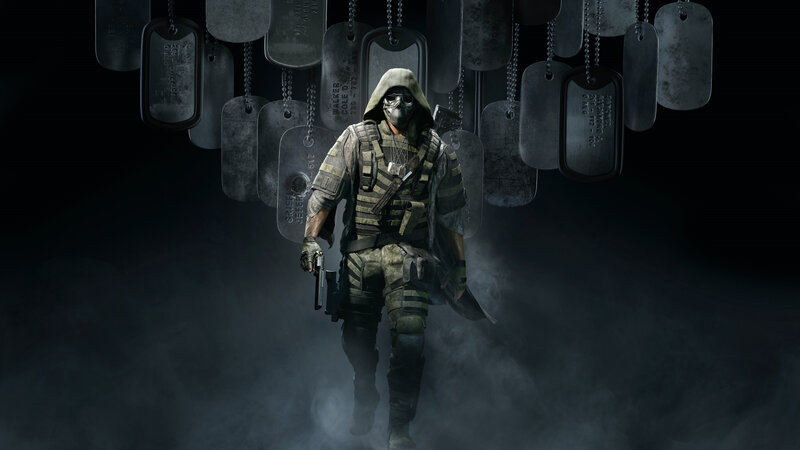 Soldier with Dog Tags