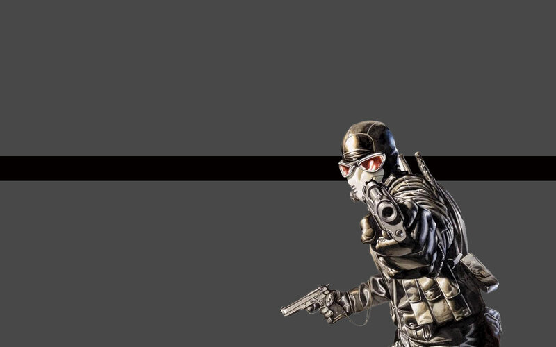 soldier with dual pistols