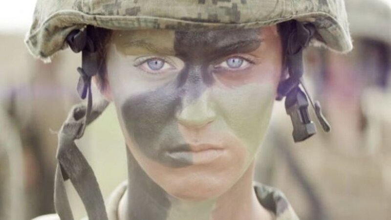 Soldier with Face Paint
