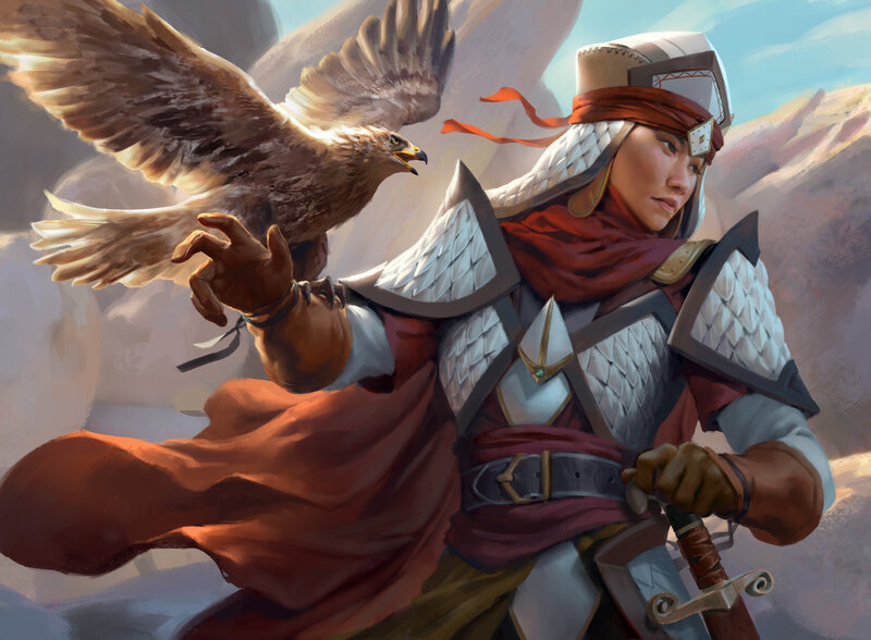 Soldier with Falcon