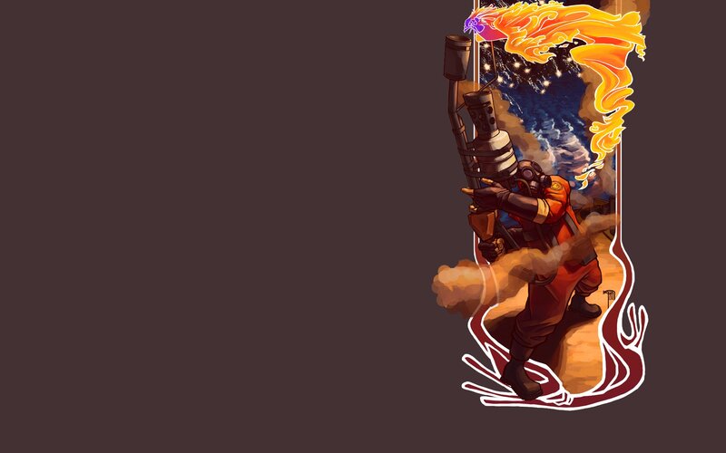 Soldier with Flamethrower — Brown