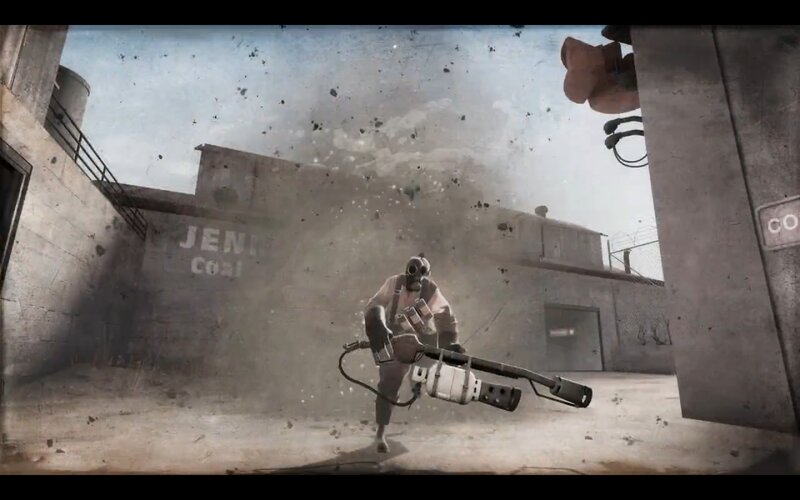 Soldier with Flamethrower — Gray