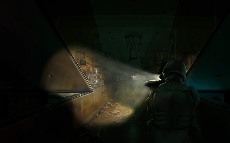 Soldier with Flashlight