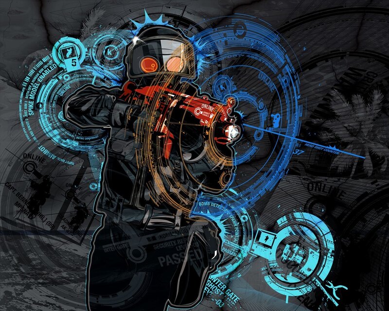 Soldier with Futuristic Gear — Black