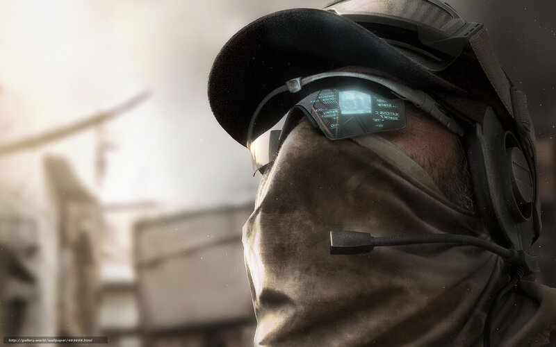 soldier with futuristic goggles