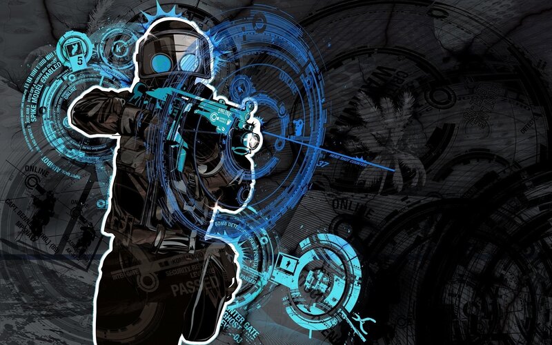 Soldier with Futuristic HUD