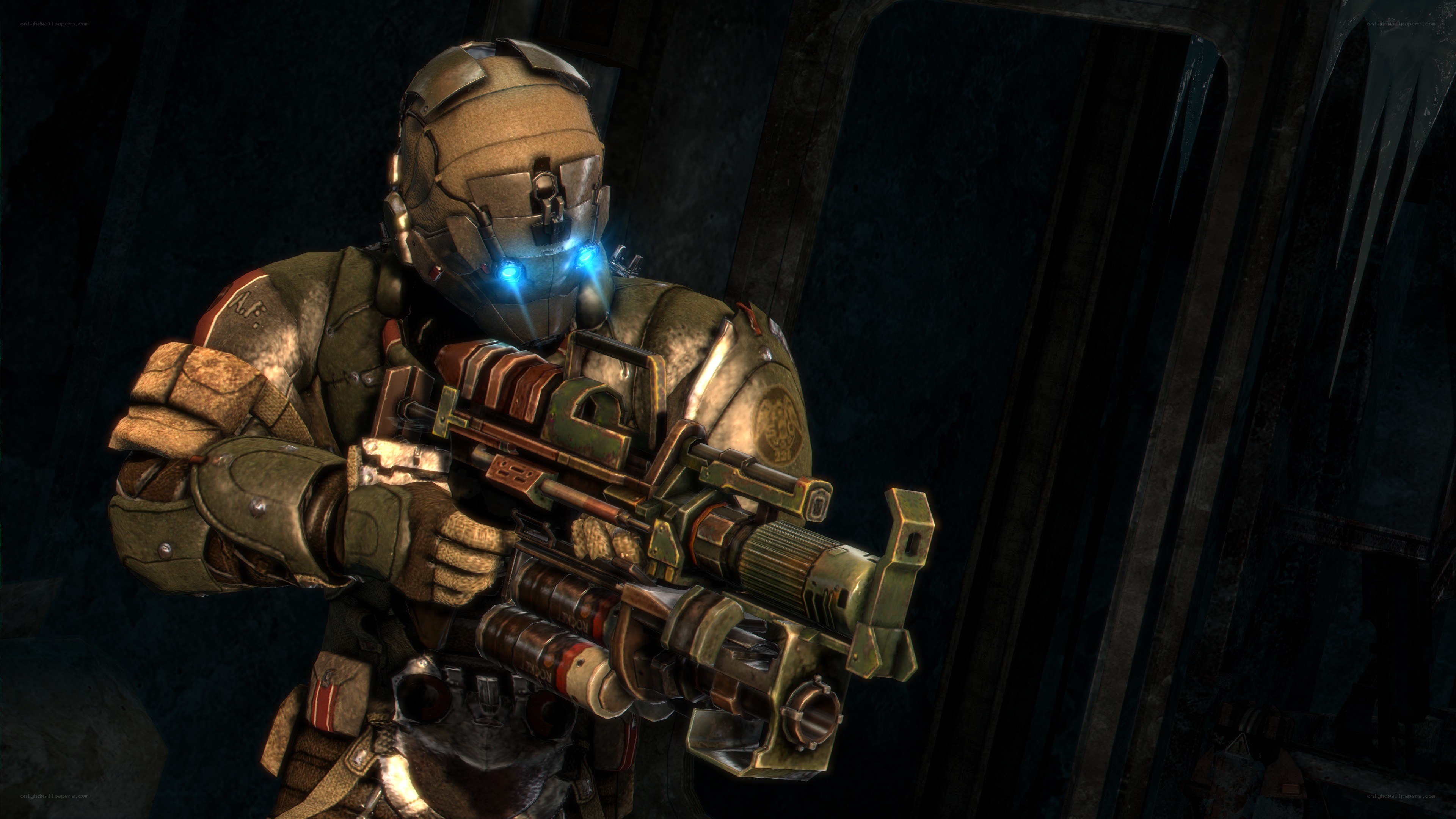 soldier with futuristic weapon
