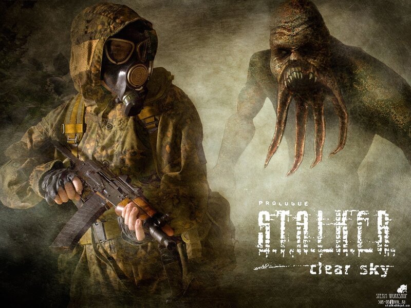 Soldier with Gas Mask — Brown, Dramatic, Tense