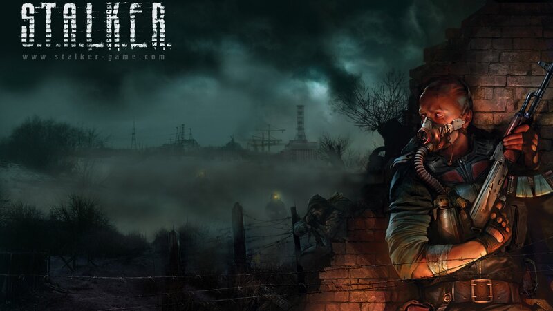 Soldier with Gas Mask — Dark Green