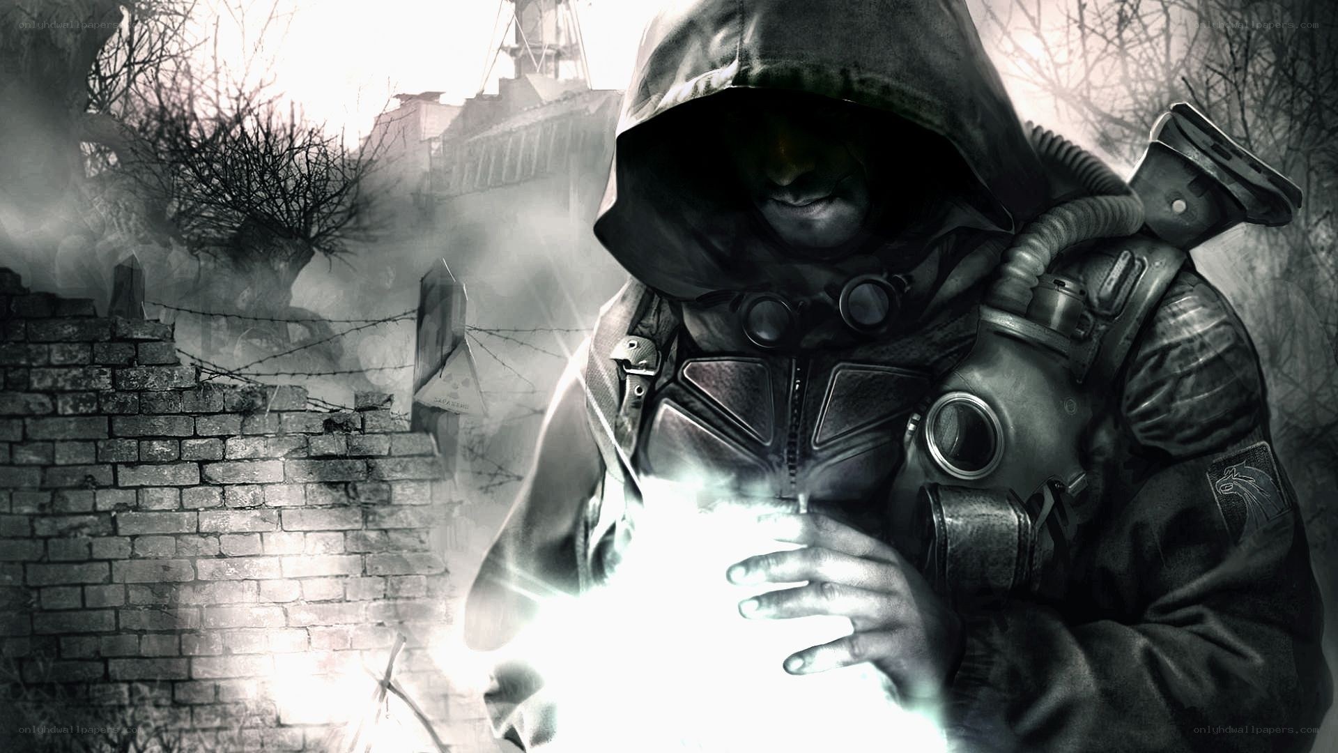 soldier with glowing device