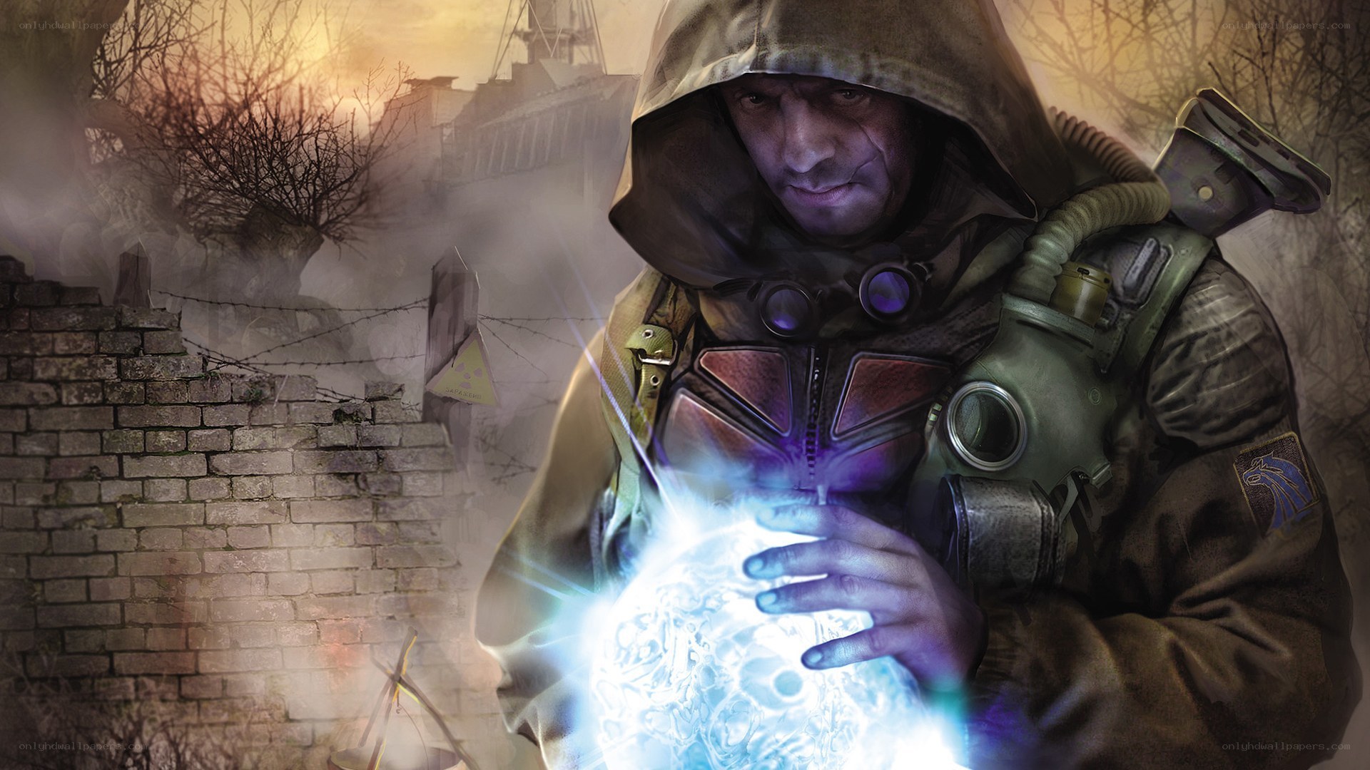 soldier with glowing orb