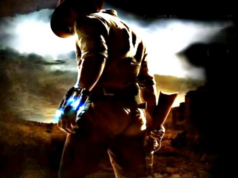 Soldier with Glowing Weapon — Brown