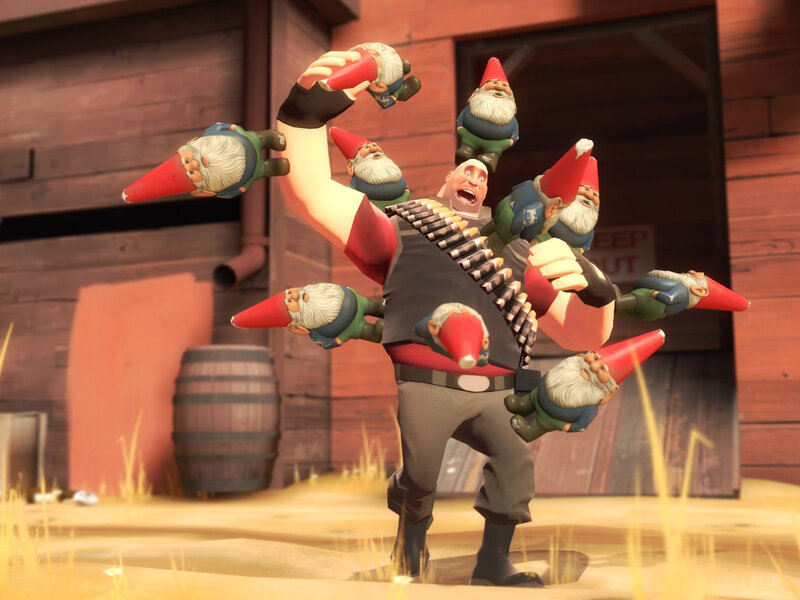 Soldier with Gnomes