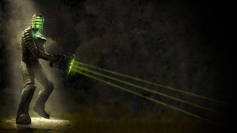 Soldier with Green Laser Weapon