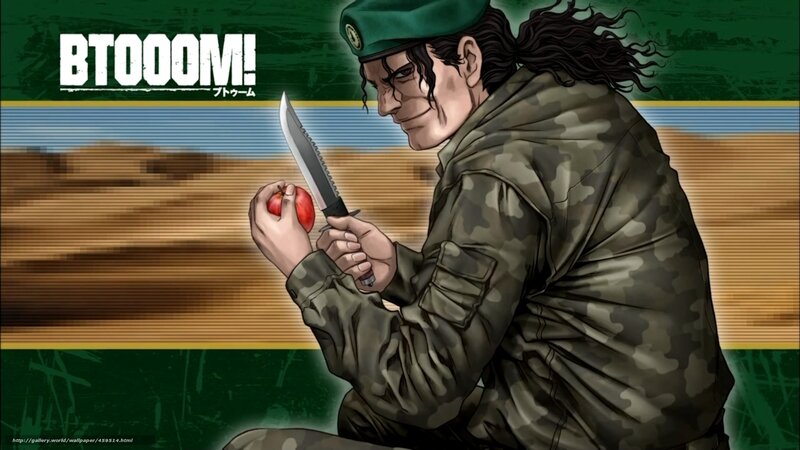 Soldier with knife and apple