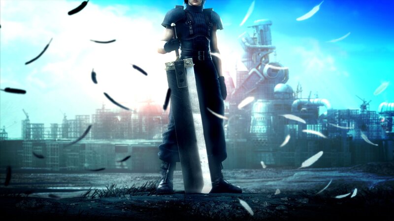 Soldier with Large Sword — Blue, Dramatic, Sunset, 3d Render