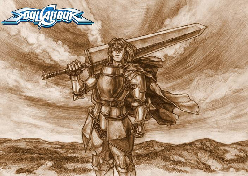 Soldier with Large Sword — Brown, Dramatic