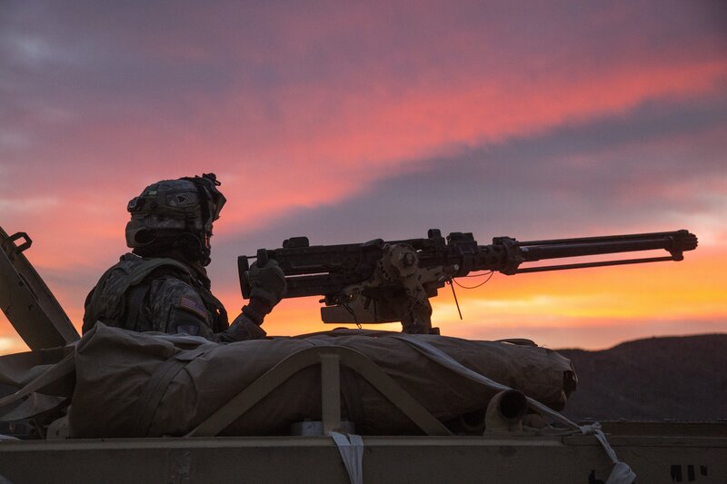 Soldier with Machine Gun — Pink