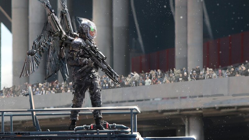 Soldier with Mechanical Wings