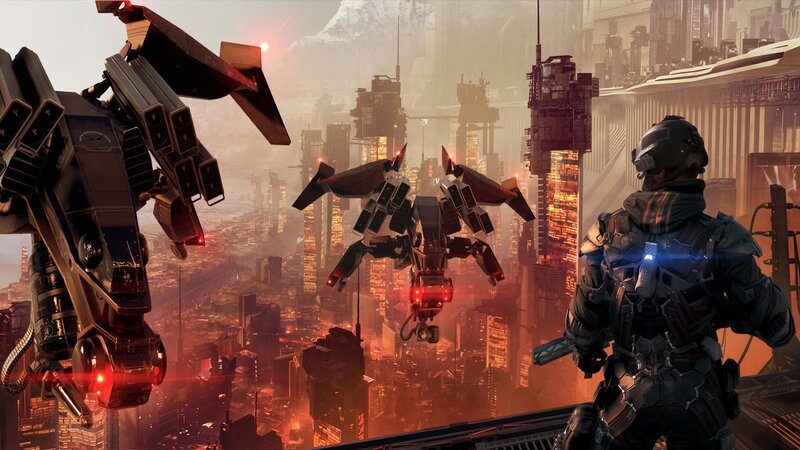 Soldier with Mechs