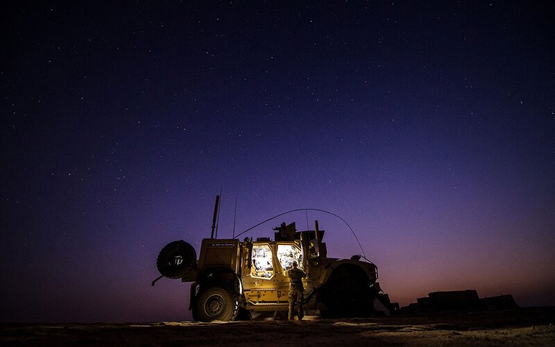 Soldier with Military Vehicle — Purple