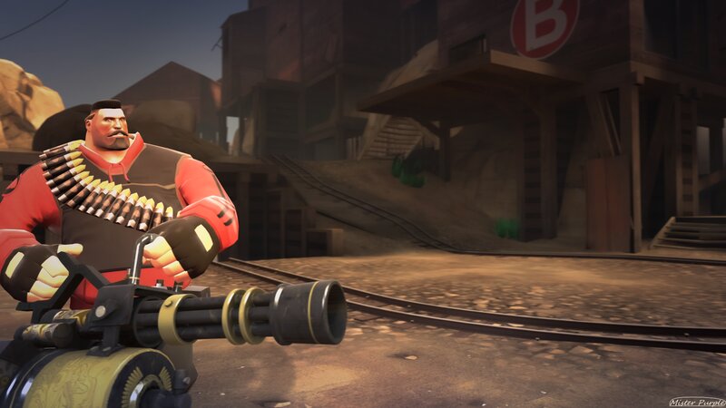 Soldier with Minigun — Red