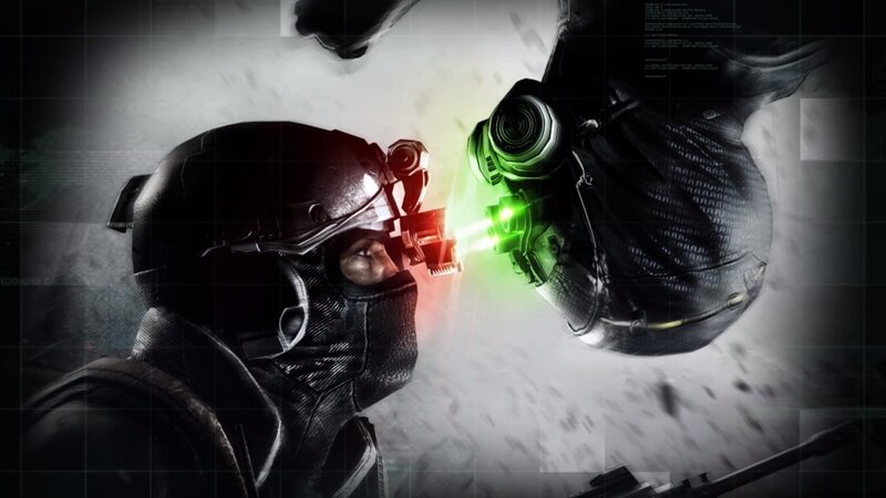 Soldier with Night Vision — Black, Dramatic, Digital Art