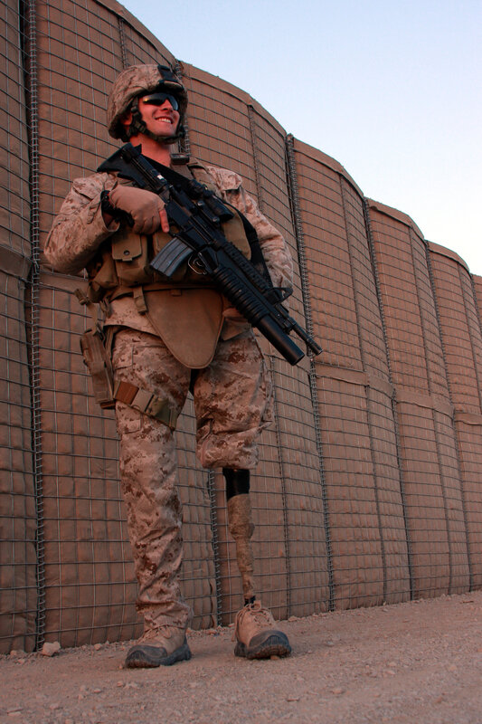 Soldier with Prosthetic Leg — Brown