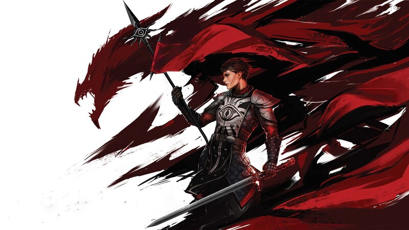 Soldier with Red Cape — Dramatic