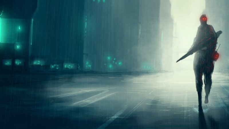 Soldier with Red Lights