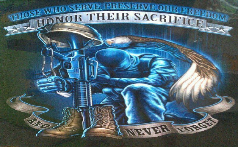 Soldier with Rifle and Helmet — Blue