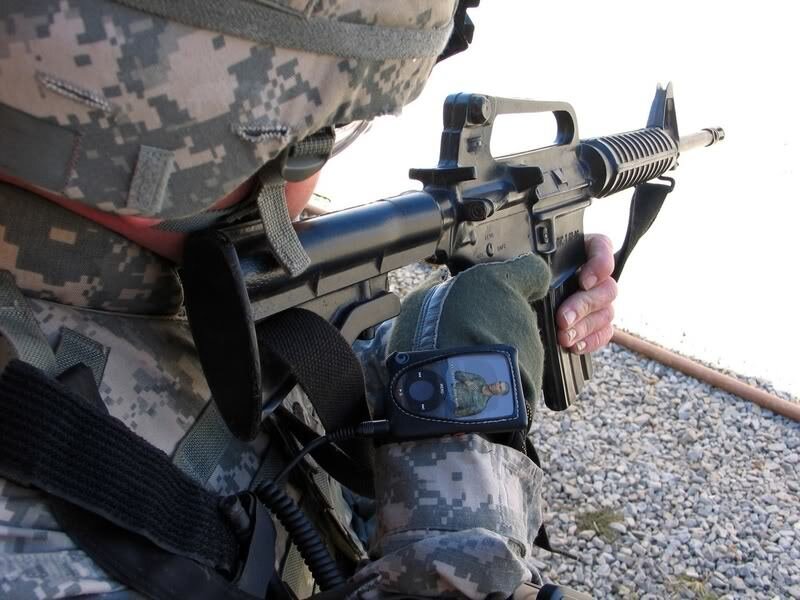Soldier with Rifle — Camouflage