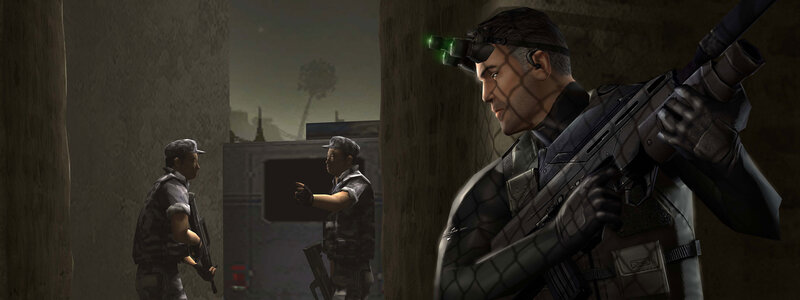 soldier with rifle in urban setting