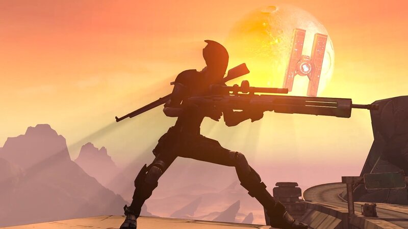 Soldier with Rifle — Orange