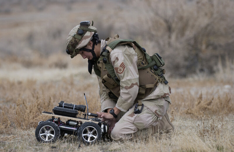Soldier with Robot