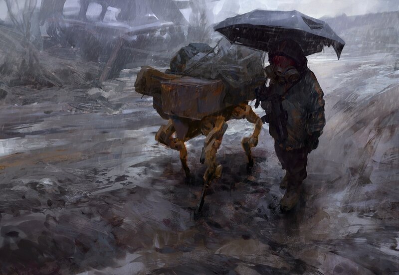 Soldier with Robotic Pack