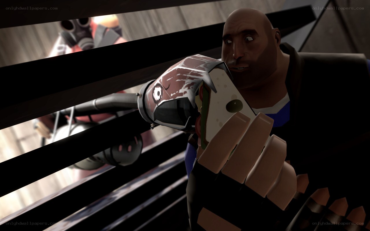 soldier with sandwich weapon