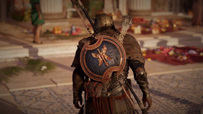 Soldier with Shield and Arrows