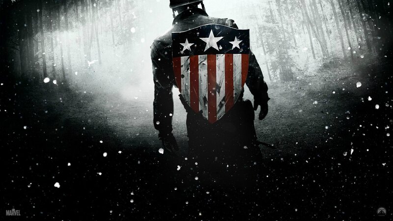Soldier with Shield — Black, Dramatic