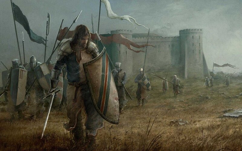 Soldier with Shield — Brown
