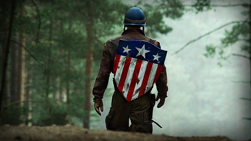 Soldier with Shield — Green, Dramatic, Photograph, Forest