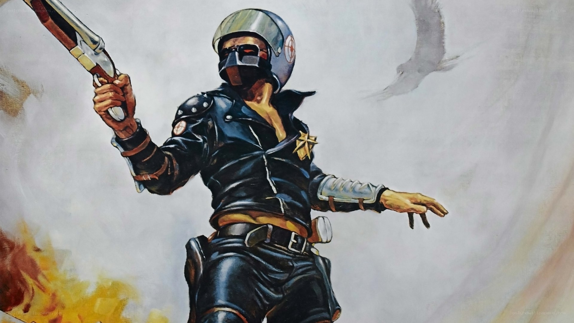 soldier with shotgun