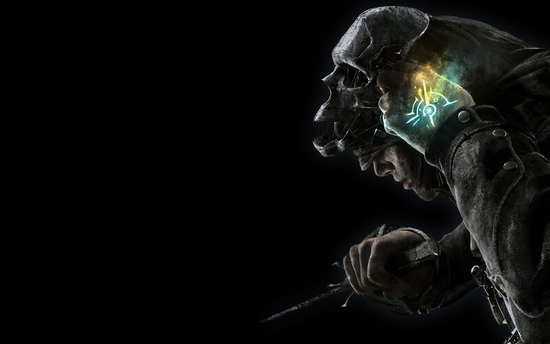 Soldier with Skull Helmet — Black, Dark, 3d Render