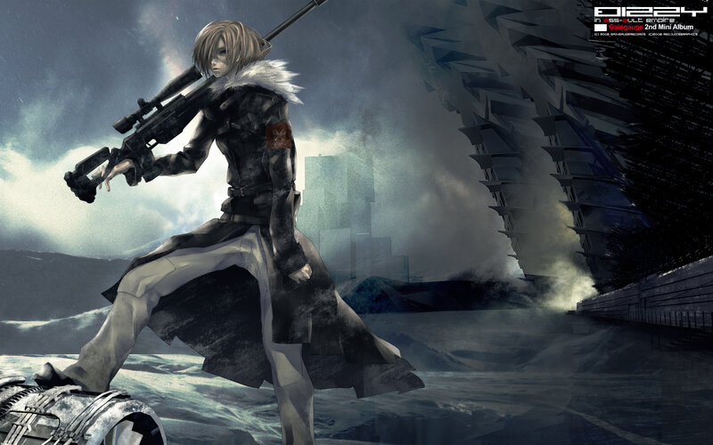 Soldier with Sniper Rifle — Gray