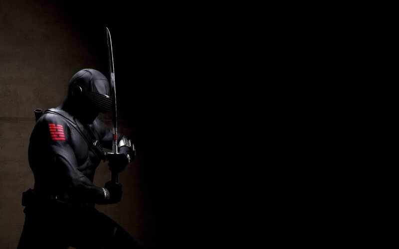 Soldier with Sword — Black, Dark