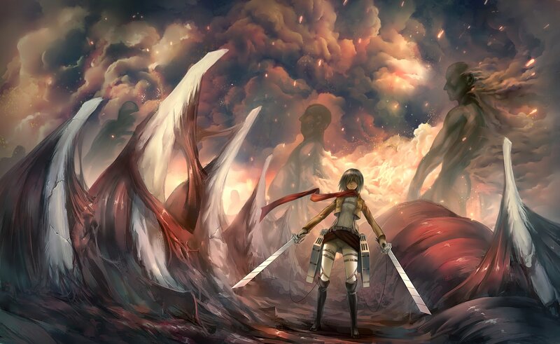 Soldier with Swords — Red, Dramatic